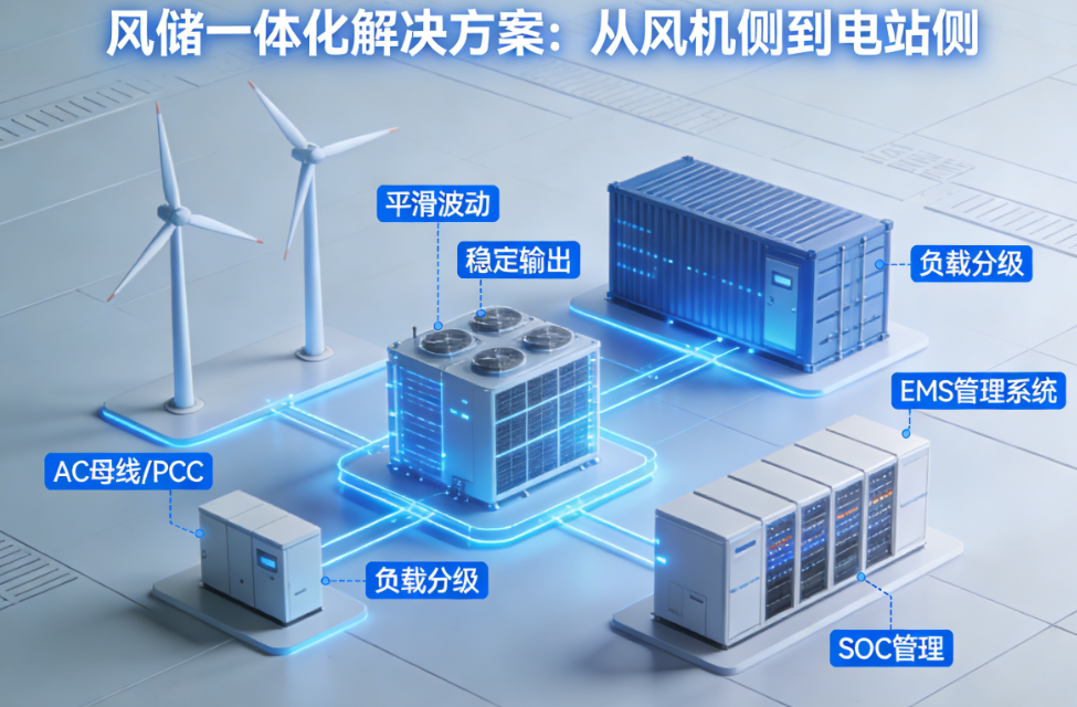 風(fēng)儲一體化解決方案：從風(fēng)機側(cè)到電站側(cè)，一條鏈打通