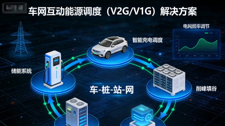 車(chē)網(wǎng)互動(dòng)能源調(diào)度（V2G/V1G）解決方案